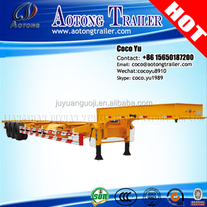 3 essieux <span class=keywords><strong>bateau</strong></span> port 40 pied <span class=keywords><strong>porte</strong></span>-conteneur semi-<span class=keywords><strong>remorque</strong></span> utiliser 40ft squelette <span class=keywords><strong>remorque</strong></span> à vendre - Product Image 3