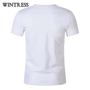 Camiseta Unisex <span class=keywords><strong>de</strong></span> Algodón 100% con Diseño <span class=keywords><strong>de</strong></span> Logotipo Personalizado, Estampado Terry, Color Blanco, 220 Gramos, Ecológica y Transpirable, a Bajo Precio - Product Image 3