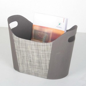 U shaped cross-weave design pu leather bag - Product Image 4