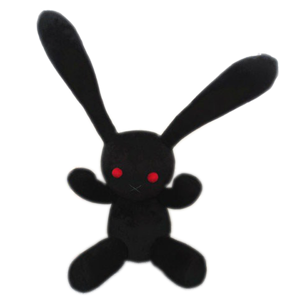 【ハンドメイド】ユメミルBunny　ぬいぐるみ(デビル) ハロウィン向け デビル 黒うさぎ ぬいぐるみ カスタムメイド 抱き枕