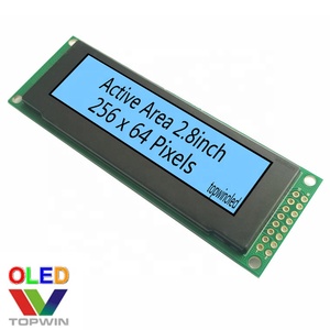 2.8 ''2.8 zoll 2.8 zoll 256x64 pixel 16 graustufen weiß farbe oled modul ssd1322 TW56641281B01 SPI parallel Interface PCB bord - Product Image 5