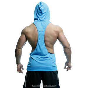 <span class=keywords><strong>Felpa</strong></span> <span class=keywords><strong>Senza</strong></span> <span class=keywords><strong>Maniche</strong></span> <span class=keywords><strong>con</strong></span> <span class=keywords><strong>Cappuccio</strong></span> OEM Personalizzata per Uomo, Stile Racerback per Fitness, Bodybuilding e Palestra - Product Image 6