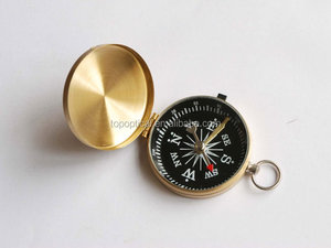 Wholesale <strong>Antique</strong> Brass Engraved Pocket <strong>Compass</strong> - Product Image 2
