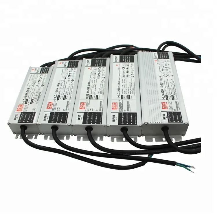 Mean well-fuente de alimentación con atenuación de corriente constante, controlador Led, impermeable IP65 IP67 AC DC, 18W a 600W, 12v, 24V, Original