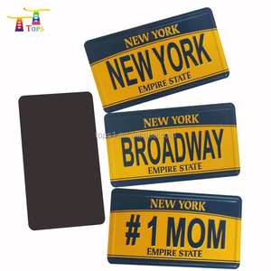 <span class=keywords><strong>Aimant</strong></span> de réfrigérateur souvenir personnalisé avec <span class=keywords><strong>plaque</strong></span> d'immatriculation américaine, nouveau et populaire - Product Image 1