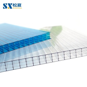 Hiện đại 4x8 trang trí Polycarbonate nhà kính nhà kính mái Tấm UV bảo vệ rõ ràng màu trắng màu - Product Image 3