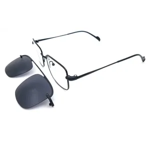 Metal Clip on Sun glasses UV400 Metal Frame Magnetic Clips Polarized Sunglasses For Unisex