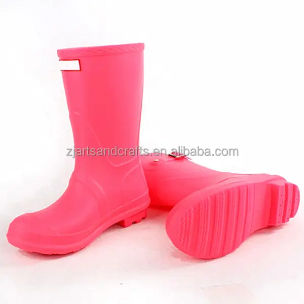 Classic half pvc ladies waterproof brand boots rain boots