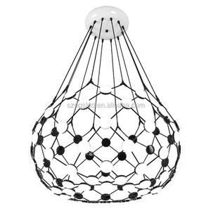 Moderna candelabros de Hierro redondo de Acrílico/Acrílico lámpara colgante de hierro fot decoración hotal - Product Image 1