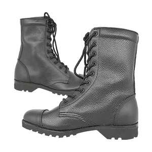 KMS pelle nera di alta qualità traspirante scarpe da allenamento da <span class=keywords><strong>uomo</strong></span> tattico stivali da combattimento bottoni tattili per gli uomini Desert Boots - Product Image 1
