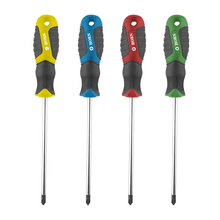 Horn Dụng Cụ Công Nghiệp Chuyên Nghiệp Nhựa Màu Xanh Lá Cây Xử Lý Screwdriver Với Tất Cả Các Màu Sắc Jz-71314