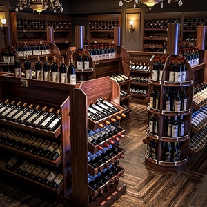 Estante de Madera <span class=keywords><strong>para</strong></span> Botellas de Vino, Estilo Nuevo, Personalizado, <span class=keywords><strong>para</strong></span> Equipamiento de <span class=keywords><strong>Bares</strong></span> y Salones - Product Image 4