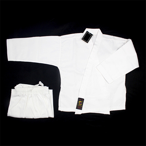 Abbigliamento <span class=keywords><strong>karate</strong></span> in tessuto di colore bianco Woosung per adulti - Product Image 2