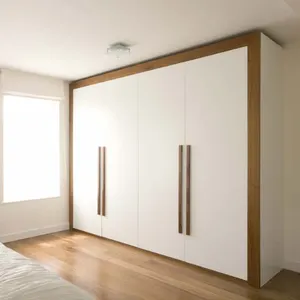 Factory high quality custom latest wood wardrobe door design cabinets