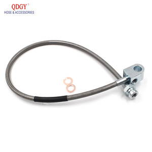 -3 3AN AN3 Copertura IN PVC Trasparente In Acciaio Inox Intrecciato Flessibile t eflon PTFE <span class=keywords><strong>tubo</strong></span> flessibile Del <span class=keywords><strong>Freno</strong></span> - Product Image 2