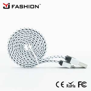 Teléfono caliente accesorio nylon trenzado <span class=keywords><strong>micro</strong></span> <span class=keywords><strong>USB</strong></span> <span class=keywords><strong>Cable</strong></span> cargador para <span class=keywords><strong>Apple</strong></span> y teléfono móvil sumsung - Product Image 4