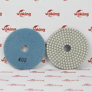 Angle Grinder Diamond Adhesive Wet Polishing Pads For Glass Polishing