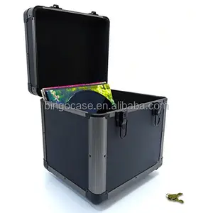 Mallette de <span class=keywords><strong>rangement</strong></span> d'enregistrement vinyle, en aluminium chaud, pouvant contenir 80 et 3 couleurs disponibles - Product Image 1