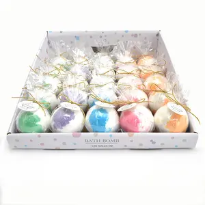 2020 Tùy Chỉnh Thư Giãn Bồn Tắm Hương Thơm Bong Bóng Đơn Màu Bath Bomb Gift Set Bao Bì