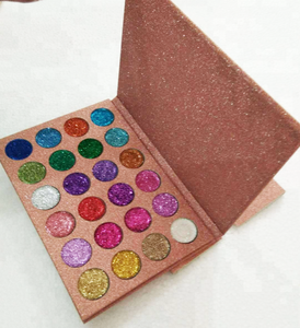 24 couleurs Dame Maquillage Boîte Pressé Paillettes Fard À Paupières Palette Emballage