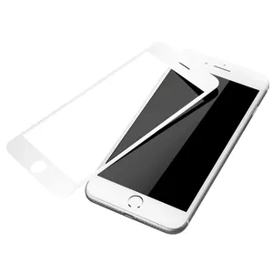 Mobile téléphone écran protecteur pour i7/i8, complet couvert 3d courbe en verre trempé film
