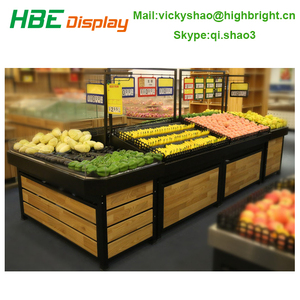 Góndola Metálica para Frutas y Verduras del <span class=keywords><strong>Mercado</strong></span> de Alimentos Frescos Vegetable Mart - Product Image 3