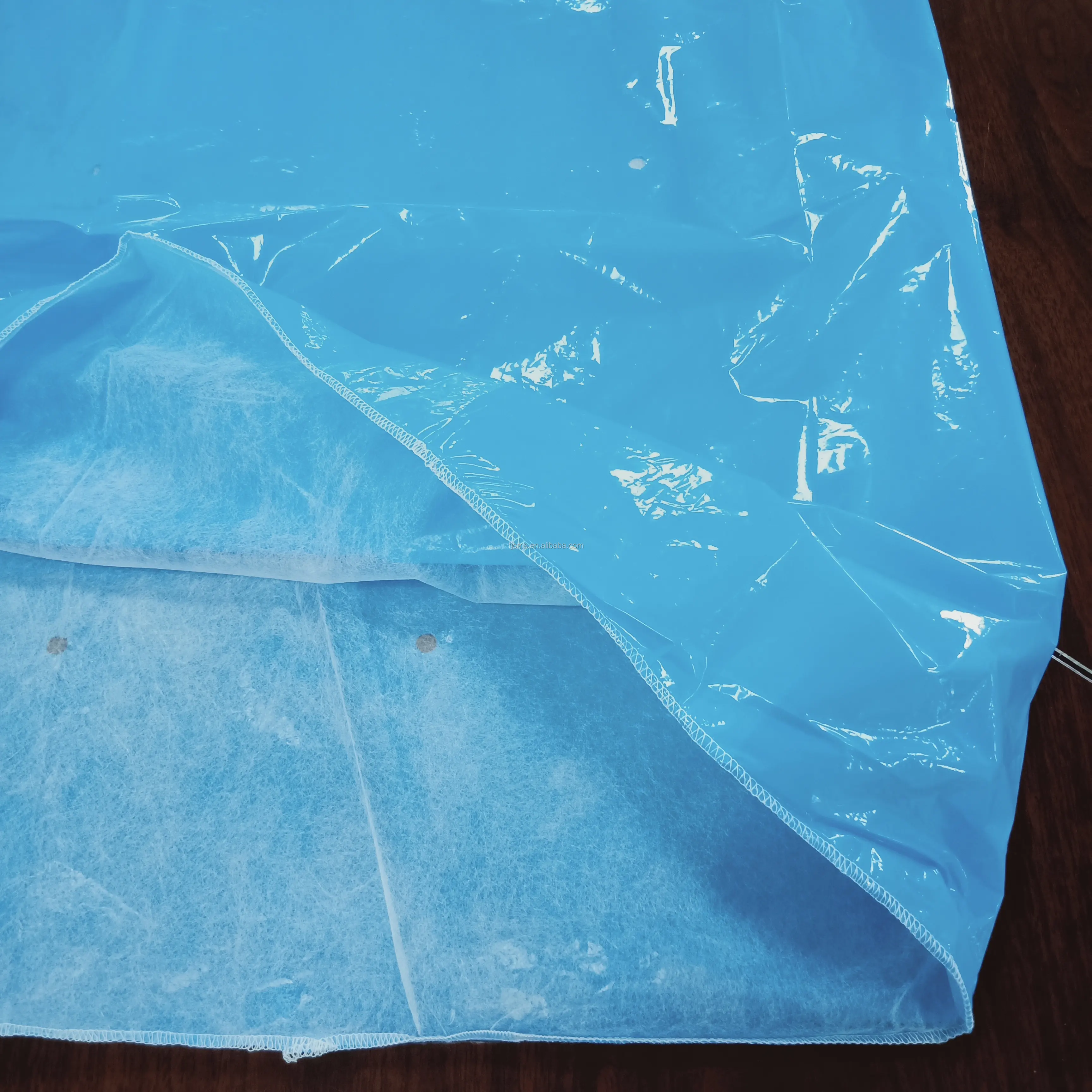 Mavi plastik pe çanta korunması için muz bunch