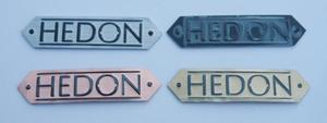 Lettres en colle 3M <span class=keywords><strong>HEDON</strong></span> gravées, emblèmes de voiture personnalisés, emblèmes de voiture personnalisés, badge personnalisé - Product Image 2