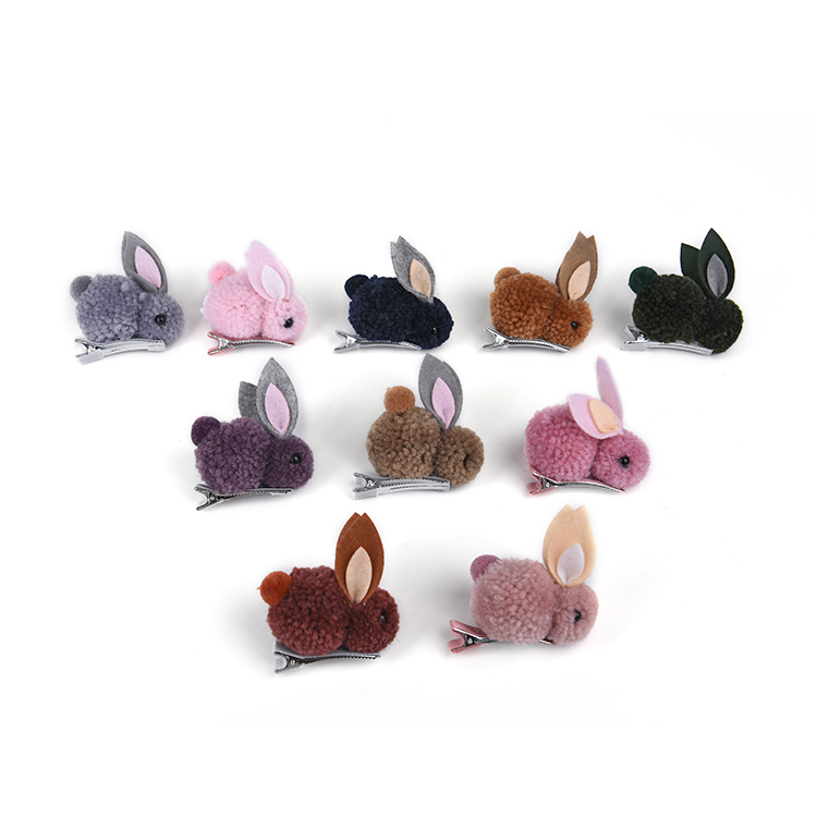 Новейший дизайн, милые детские заколки для волос в форме кролика для девочек