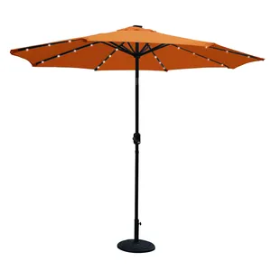 500D Waterpoof 户外花园伞与免费定制设计太阳能 led灯