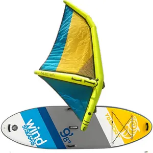 Innovative inflatable sail rig for beginner SUP surfer