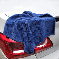 Toalla de Microfibra Premium de 500 GSM Ultra Absorbente sin Bordes para Secado de Autos, Mezcla 70/30, Paño Suave y Afelpado para Detallado Automotriz