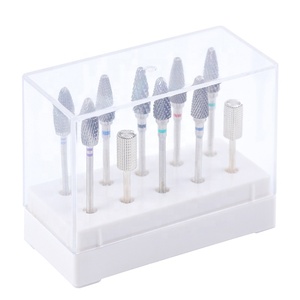 Boîte de rangement, dispositif pour <span class=keywords><strong>manucure</strong></span> électrique, 7 et 10 trous, anti-poussière, en acrylique, 1 pièce - Product Image 1