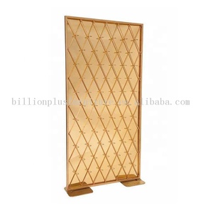 Fondo <span class=keywords><strong>de</strong></span> boda <span class=keywords><strong>de</strong></span> metal dorado <span class=keywords><strong>de</strong></span> decoración acrílica <span class=keywords><strong>de</strong></span> acero inoxidable para la venta - Product Image 5