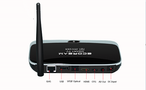 Android set top box avec sortie hdmi wifi RK3128 Quad Core 1G RAM 8G ROM pas besoin apk xbmc kodi H.265