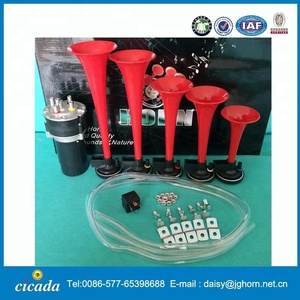 Bocina <span class=keywords><strong>de</strong></span> aire eléctrica con compresor para coche y barco, 12v, Super fuerte, Dukes, Hazzard, Dixie Melody, 5 trompetas - Product Image 4