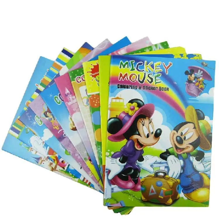 Children Coloring Book Custom Book Printing Services Coloring Children Books Story Stickers Drawing Children Book For Kids
