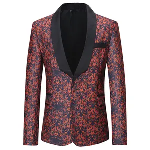 New Printing Mens Suits Custom Blazers Casual Man Clothing Fasion