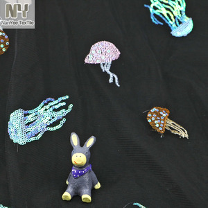 Nanyee dệt bán buôn Cổ Phiếu tất cả các phong cách vải tuyn ren sequin vải bằng bu lông - Product Image 2