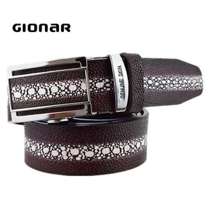<span class=keywords><strong>Cinture</strong></span> in pelle da uomo cintura in pelle di mucca con motivo in pelle di razza di lusso senza fori cintura in pelle con fibbia automatica - Product Image 5
