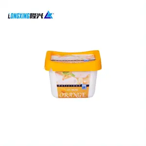 Contenedor de helado IML personalizado, 200ml, con tapa