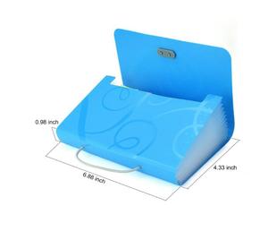 Office Expand ing Akkordeon File Organizer, 13 Taschen A6 Organizer Ordner mit 12 Etiketten Seils chn allen verschluss - Product Image 3