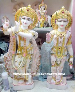Makrana Marble Radha Krishna Statues, Idol Radha Krishna - Product Image 1