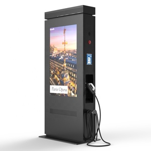Machine de publicité de <span class=keywords><strong>lecteur</strong></span> de publicité d'affichage à cristaux liquides debout de plancher extérieur de 55 pouces avec la charge d'EV - Product Image 2