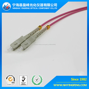 Hecho en proveedor de oro de China de compras pulir distintos paquete SX OM4 2.0 violeta Fibra Óptica SC-SC Patch cable - Product Image 1
