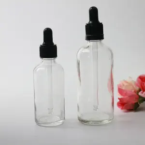 Mamadeira líquida de vidro 30ml, gotejador de óleo para cosméticos, garrafa de 50 ml