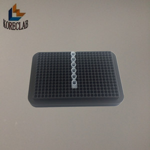 Negro 384 bien u coolrack metal termo conductor microplacas gradilla Placa de PCR - Product Image 1
