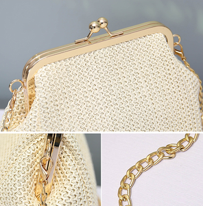 Sac à bandoulière en paille pour femmes, sacs à main, fourre-tout - Product Image 3