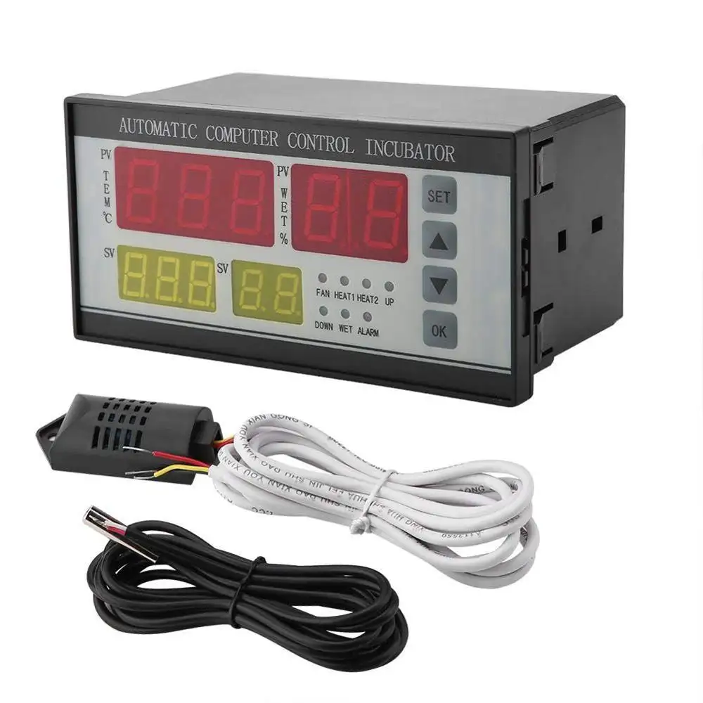 Controlador de temperatura e umidade para incubadora 110v 60hz XM-18