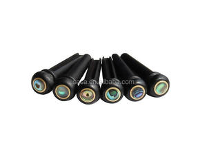 أذن البحر الأبنوس جسر الغيتار دبابيس العظام مجموعة لالغيتار الصوتية - Product Image 3